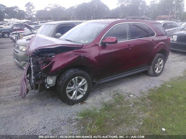 2CNALDEWXA6270356 - 2010 CHEVROLET EQUINOX LT Qırmızı foto 2