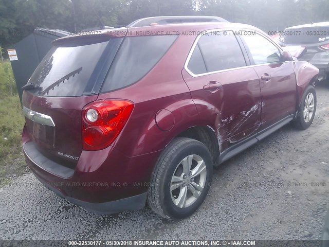 2CNALDEWXA6270356 - 2010 CHEVROLET EQUINOX LT Qırmızı foto 4