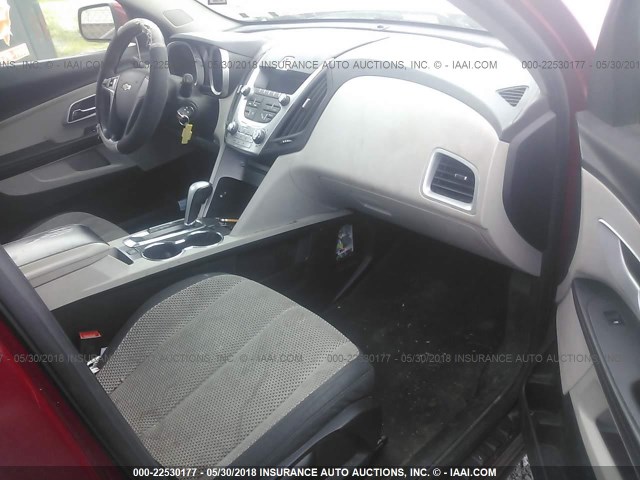 2CNALDEWXA6270356 - 2010 CHEVROLET EQUINOX LT RED photo 5