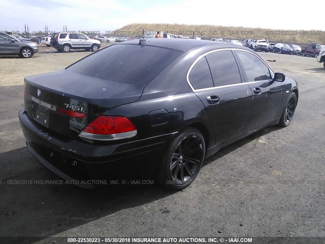 WBAGL63422DP53478 - 2002 BMW 745 I BLACK photo 4