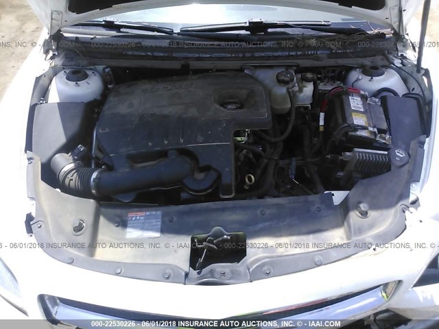 1G1ZC5E02CF302047 - 2012 CHEVROLET MALIBU 1LT WHITE photo 10
