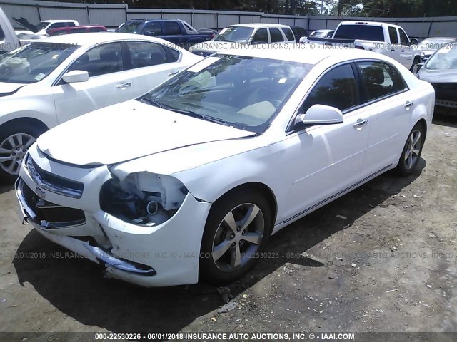 1G1ZC5E02CF302047 - 2012 CHEVROLET MALIBU 1LT WHITE photo 2