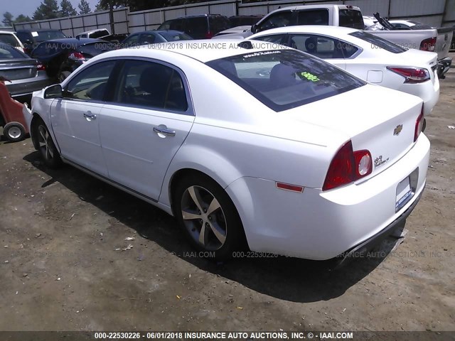 1G1ZC5E02CF302047 - 2012 CHEVROLET MALIBU 1LT WHITE photo 3