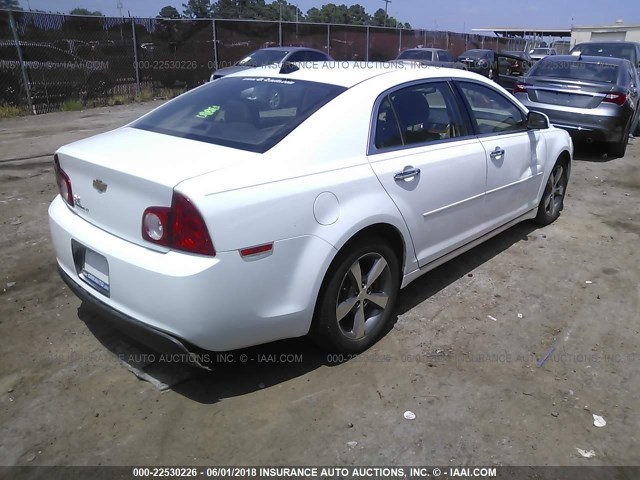 1G1ZC5E02CF302047 - 2012 CHEVROLET MALIBU 1LT WHITE photo 4