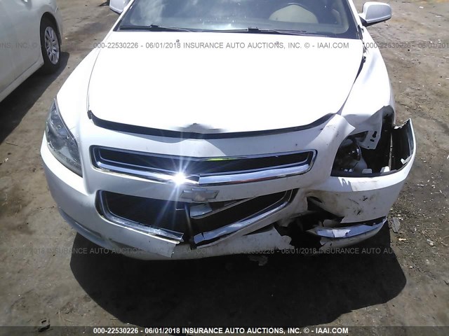 1G1ZC5E02CF302047 - 2012 CHEVROLET MALIBU 1LT WHITE photo 6