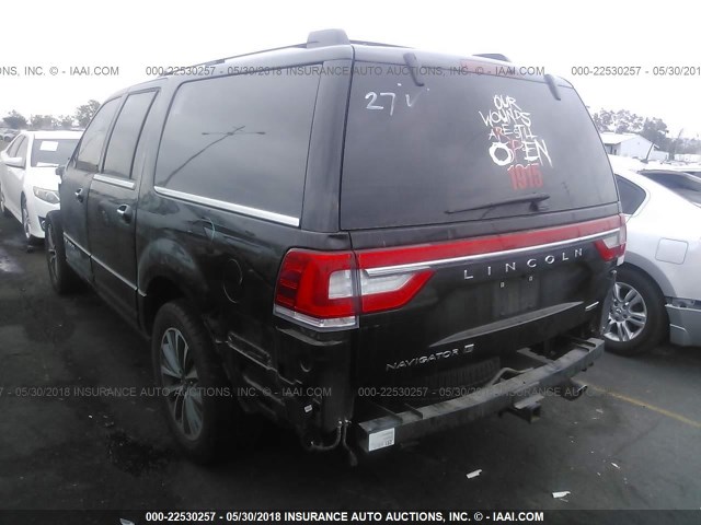 5LMJJ3HT8GEL03597 - 2016 LINCOLN NAVIGATOR L/SELECT 黑色 照片 3