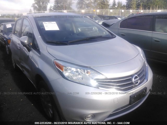 3N1CE2CP0FL444514 - 2015 NISSAN VERSA NOTE S/S PLUS/SV/SL/SR SILVER photo 1