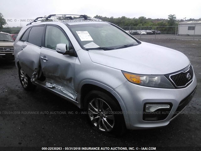 5XYKWDA24CG223087 - 2012 KIA SORENTO SX SILVER photo 1