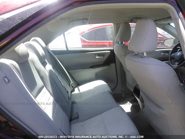 4T1BF1FK6FU876039 - 2015 TOYOTA CAMRY LE/XLE/SE/XSE RED photo 8