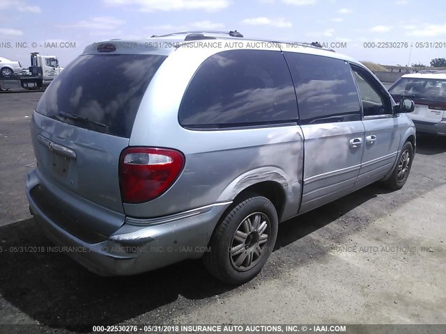 2C8GP64L45R279658 - 2005 CHRYSLER TOWN & COUNTRY LIMITED Light Blue photo 4