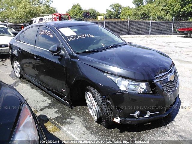 1G1PC5SB3D7168660 - 2013 CHEVROLET CRUZE LT BLACK photo 1