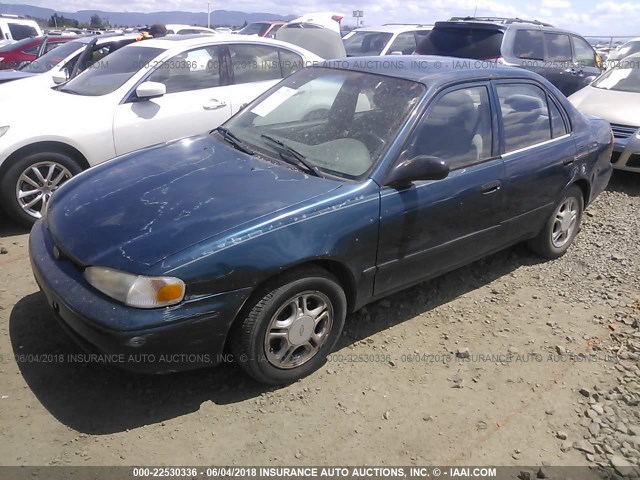 1Y1SK5288XZ441265 - 1999 CHEVROLET GEO PRIZM LSI Mavi foto 2