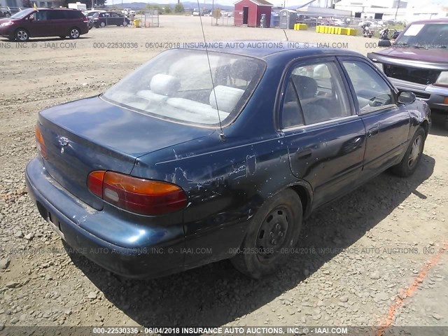 1Y1SK5288XZ441265 - 1999 CHEVROLET GEO PRIZM LSI Mavi foto 4