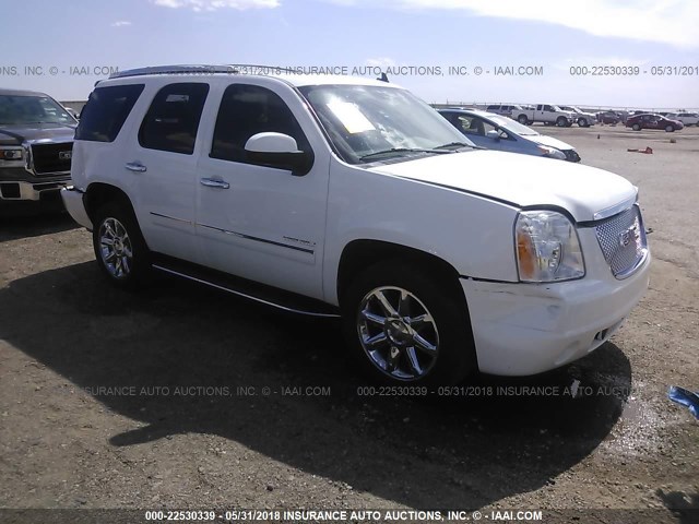 1GKUKEEF1AR162324 - 2010 GMC YUKON DENALI WHITE photo 1