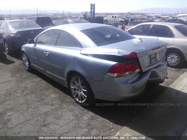 YV1MC68207J024718 - 2007 VOLVO C70 T5 BLUE photo 3