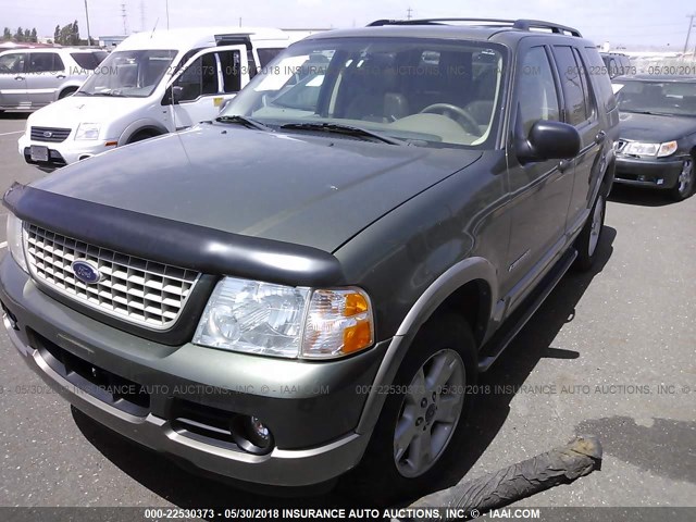 1FMZU74KX4UB24366 - 2004 FORD EXPLORER EDDIE BAUER GREEN photo 2