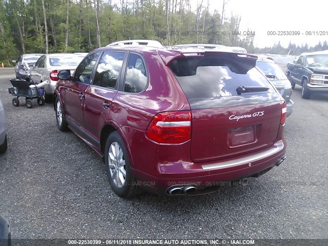 WP1AD29P88LA74618 - 2008 PORSCHE CAYENNE GTS RED photo 3