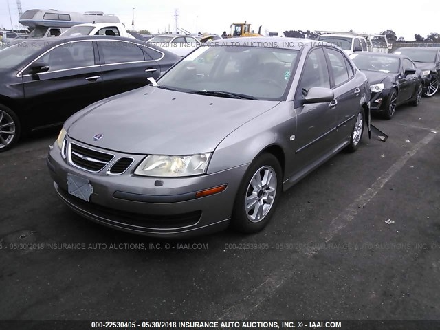 YS3FD49Y961025487 - 2006 SAAB 9-3 GRAY photo 2