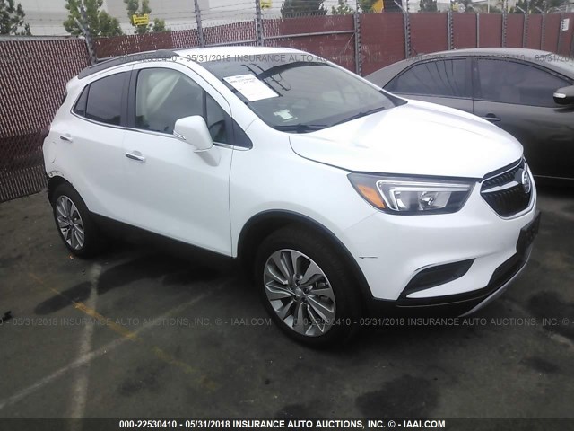 KL4CJASB2HB240742 - 2017 BUICK ENCORE PREFERRED WHITE photo 1