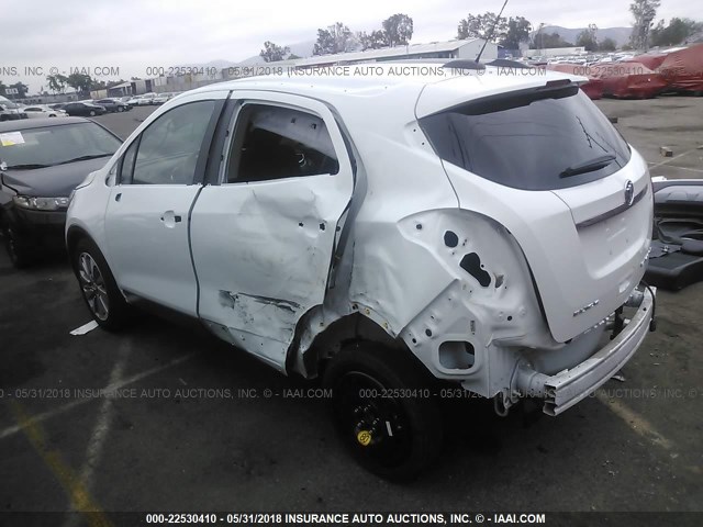 KL4CJASB2HB240742 - 2017 BUICK ENCORE PREFERRED WHITE photo 3