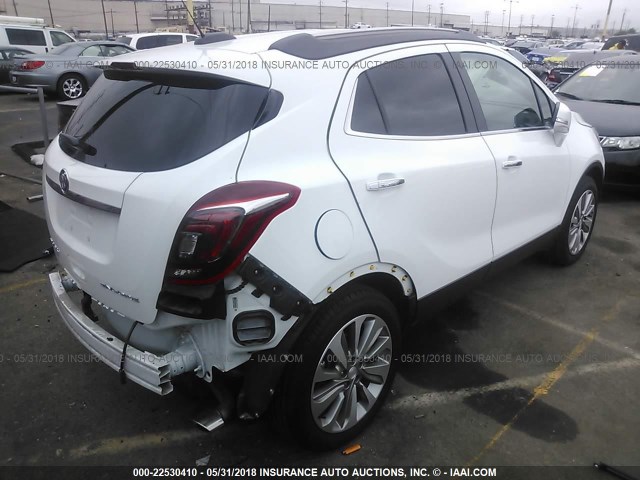 KL4CJASB2HB240742 - 2017 BUICK ENCORE PREFERRED WHITE photo 4