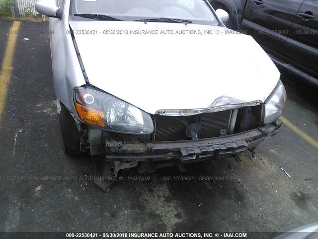 KNAFE161185013496 - 2008 KIA SPECTRA5 5 SX SILVER photo 6