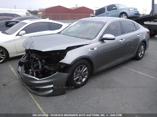 5XXGT4L13GG078749 - 2016 KIA OPTIMA LX 灰色 照片 2