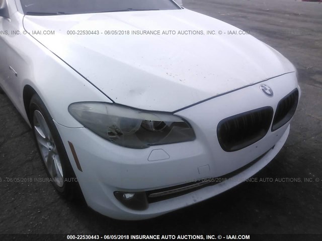WBAFR1C57BC750040 - 2011 BMW 528 I WHITE photo 6