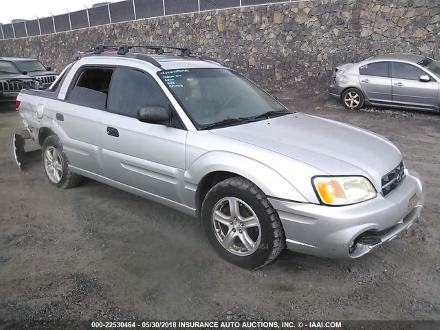 4S4BT62C466100078 - 2006 SUBARU BAJA SPORT SILVER photo 1