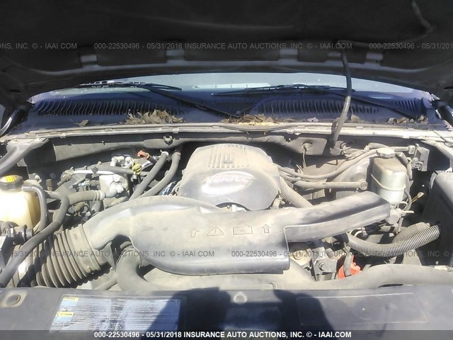 1GNFK16T72J107577 - 2002 CHEVROLET SUBURBAN K1500 GRAY photo 10