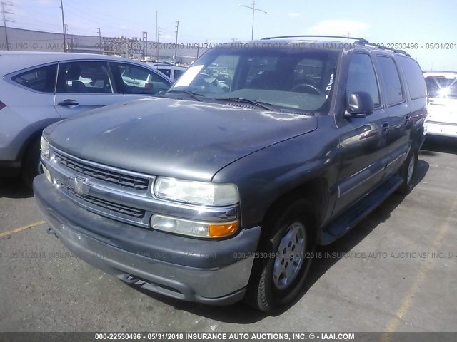 1GNFK16T72J107577 - 2002 CHEVROLET SUBURBAN K1500 GRAY photo 2