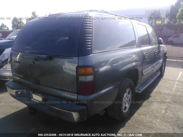 1GNFK16T72J107577 - 2002 CHEVROLET SUBURBAN K1500 GRAY photo 4