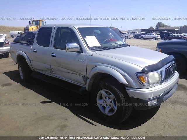 5TEGN92N64Z410580 - 2004 TOYOTA TACOMA DOUBLE CAB PRERUNNER SILVER photo 1
