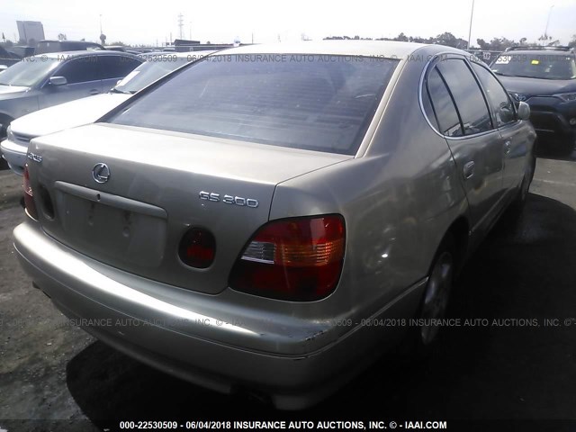 JT8BD68S4Y0098160 - 2000 LEXUS GS 300 GOLD photo 4