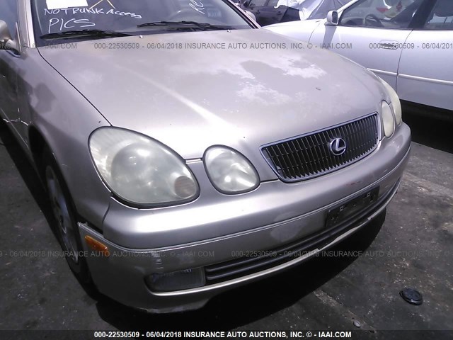 JT8BD68S4Y0098160 - 2000 LEXUS GS 300 GOLD photo 6