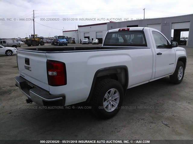 1GTN1TEC7FZ900051 - 2015 GMC SIERRA C1500 WHITE photo 4