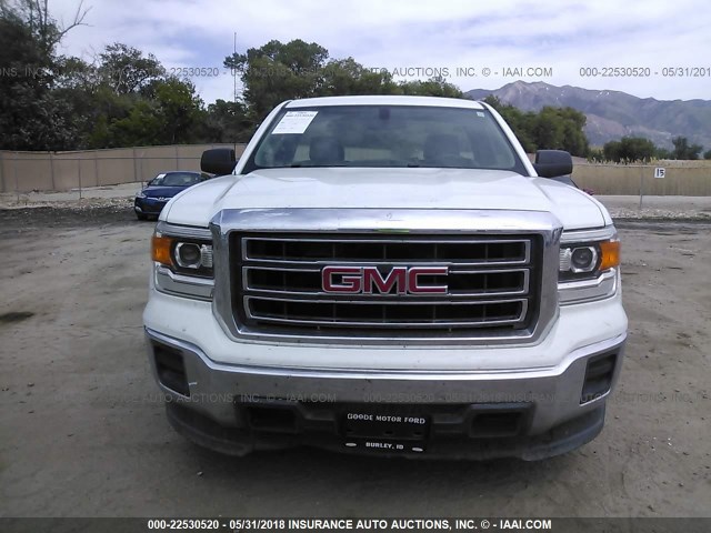 1GTN1TEC7FZ900051 - 2015 GMC SIERRA C1500 WHITE photo 6