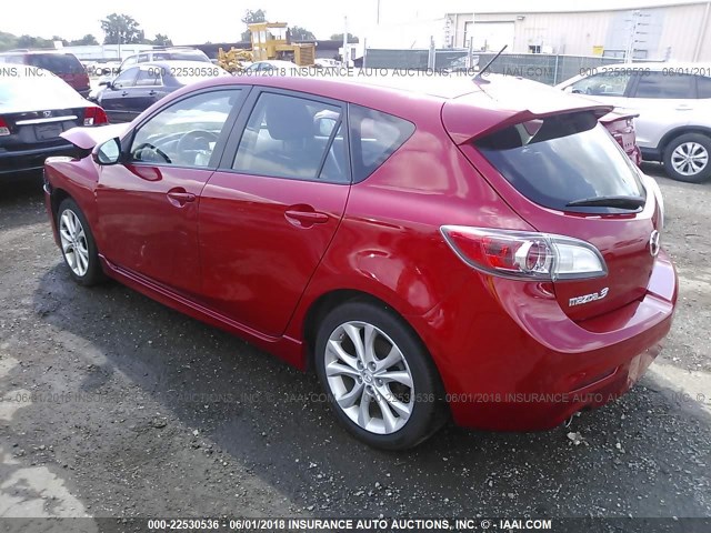 JM1BL1K50B1369680 - 2011 MAZDA 3 S RED photo 3