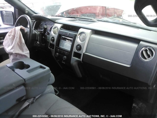 1FTFX1EF4CFA12520 - 2012 FORD F150 SUPER CAB GRAY photo 5