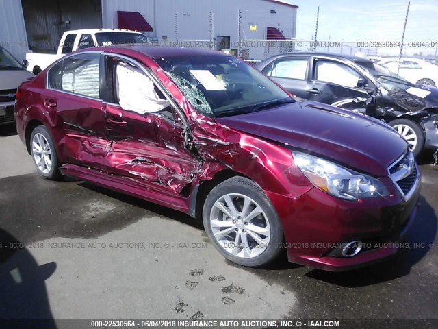 4S3BMCC69D3044159 - 2013 SUBARU LEGACY 2.5I PREMIUM MAROON photo 1