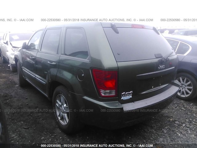 1J8GR48K07C629275 - 2007 JEEP GRAND CHEROKEE LAREDO/COLUMBIA/FREEDOM მწვანე ფოტო 3