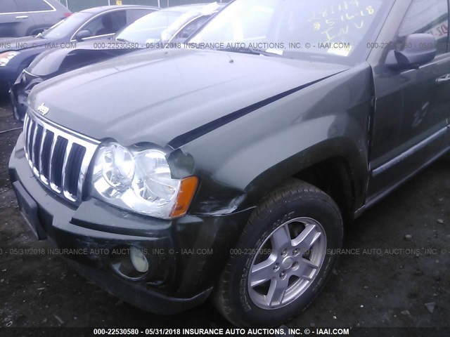 1J8GR48K07C629275 - 2007 JEEP GRAND CHEROKEE LAREDO/COLUMBIA/FREEDOM მწვანე ფოტო 6