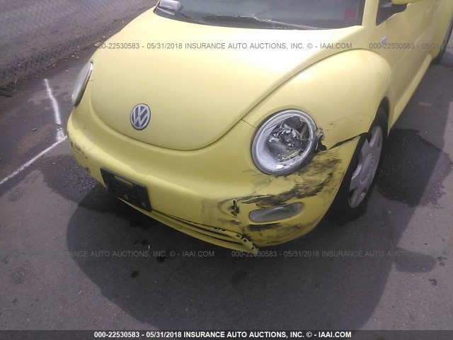 3VWBC21C2YM448024 - 2000 VOLKSWAGEN NEW BEETLE GL 黄色 照片 6