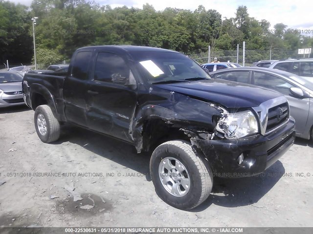 5TEUU42N86Z154325 - 2006 TOYOTA TACOMA ACCESS CAB BLACK photo 1