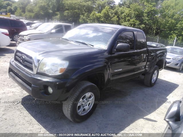 5TEUU42N86Z154325 - 2006 TOYOTA TACOMA ACCESS CAB BLACK photo 2