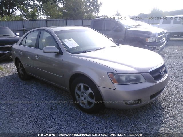 5NPEU46C96H114920 - 2006 HYUNDAI SONATA GLS/LX GOLD photo 1