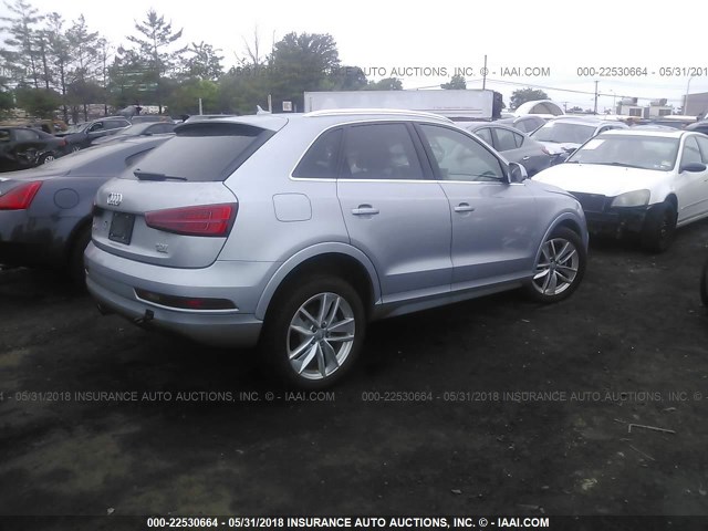 WA1EFCFS4GR008200 - 2016 AUDI Q3 PREMIUM PLUS SILVER photo 4