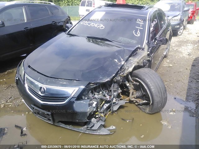 19UUA9F51EA001411 - 2014 ACURA TL TECH შავი ფოტო 6