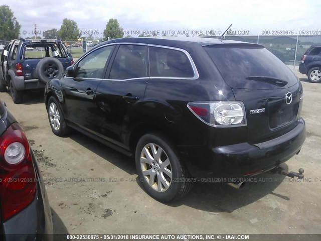 JM3ER29L290227067 - 2009 MAZDA CX-7 BLACK photo 3