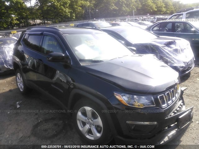 3C4NJDBB6JT200832 - 2018 JEEP COMPASS LATITUDE შავი ფოტო 1